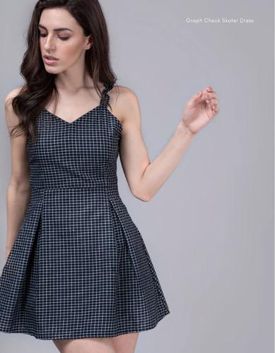 Graph Check Skater Dress
