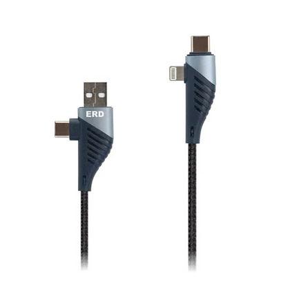 UC 100 Multi USB Braided Metal Data Cable (4 in1)