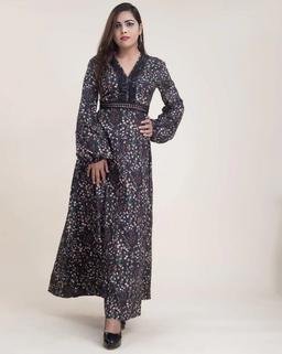 STUNNING BLACK FLORAL MAXI DRESS