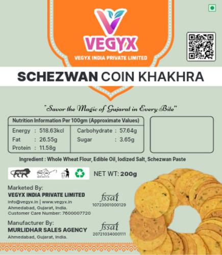 Schezwan Coin Khakhra