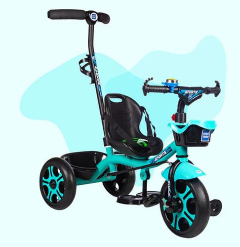 Mee Mee Premium Baby Tricycle with Adjustable Parent Handle & Cushioned Seat