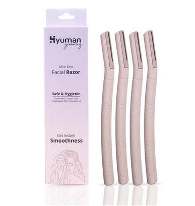 Hyuman Eyebrow & Facial Razor for Women | 4 Razors