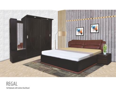 AIDEN KING BED FULL HD WITH 2 SIDE TABLE (LH & RH)