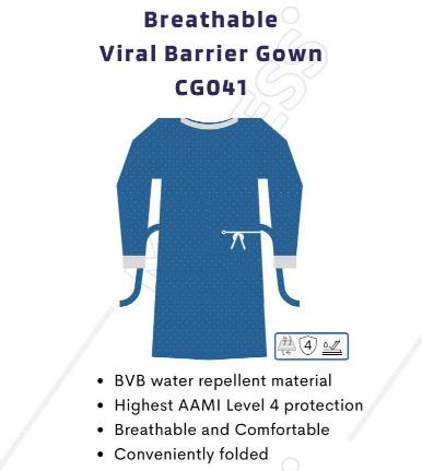 Breathable Viral Barrier Gown
