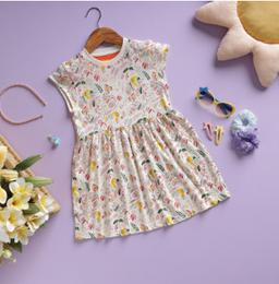 THE TOTLE BLUSHY BUSH FIT AND FLARE DRESS