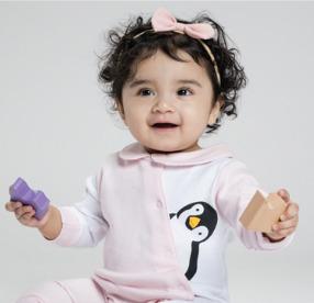 THE TOTLE PEEK-A-BOO PENGUIN SLEEPSUIT