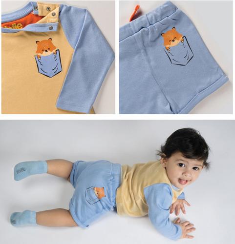 THE TOTLE FOX OUT OF POCKET T-SHIRT SHORTS