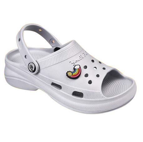 Jelly-01 Light Grey Kid Girl Clogs