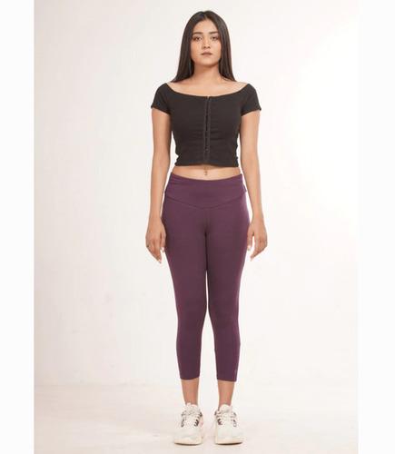 Plum Ankle Length Leggings