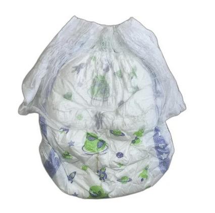 White Printed Soft Disposable Baby Diaper