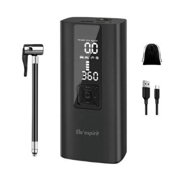 Digital USB Air Pump, Type C Rechargeable Battery, Powerbank
