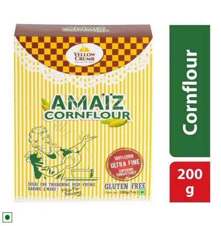 Yellow Crumb Amaiz Cornflour - Ultra Fine, Gluten-free, 200 g 