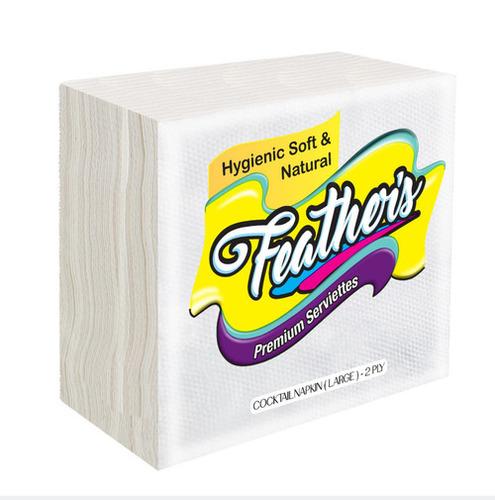 Cocktail Napkin (Large)- 300X300mm-2Ply-  PLAIN NAPKIN