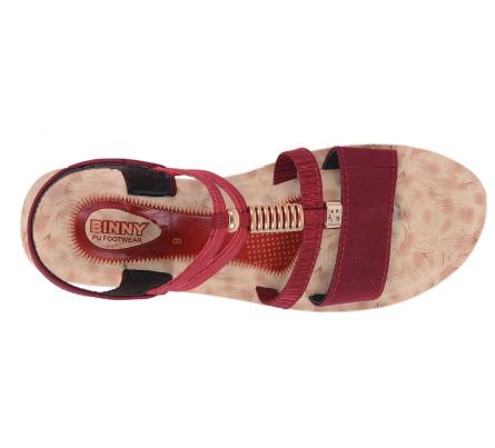 PU Sandals PLS 91 Cherry