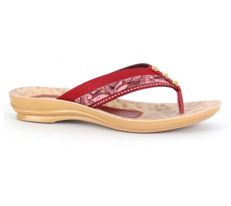 PU Ladies Slippers PL 165 Cherry