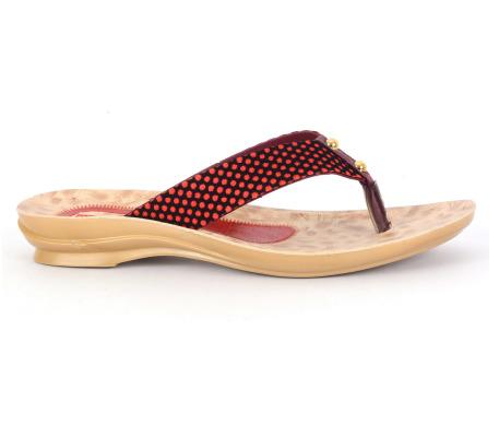 PU Ladies Slippers PL 162 Cherry