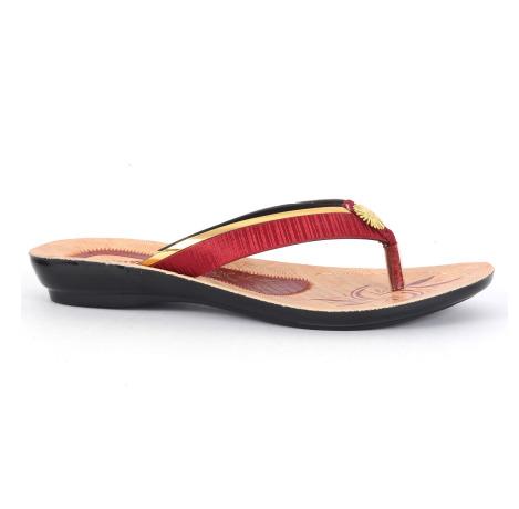 PU Ladies Slippers PL 118 Cherry