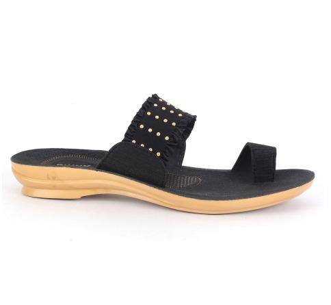 PU Ladies Slippers PL 3109 Black