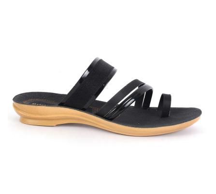 PU Ladies Slippers PL 3107 Black