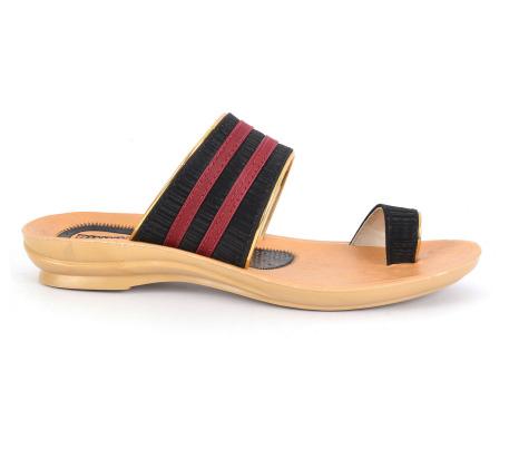 PU Ladies Slippers PL 3105 Black