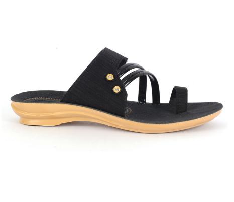 PU Ladies Slippers PL 3101 Black