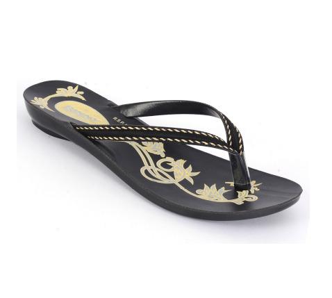 PU Ladies Slippers Maria 11 Black