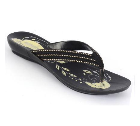 PU Ladies Slippers Lily 11 Black