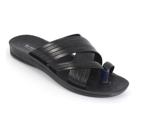 PU Slippers GA11 Black Mens Footwear