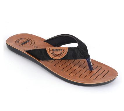 PU Slippers G06 Black Mens Footwear