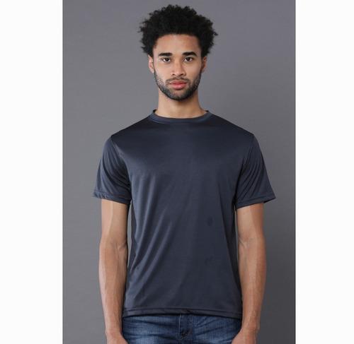 T- SHIRTS Round Neck Poly Dark Grey