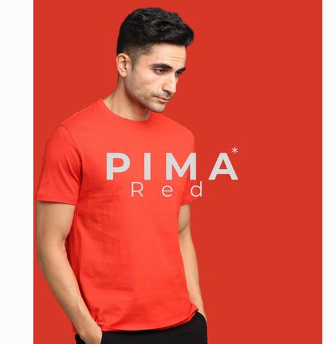 T- SHIRTS Round Neck PIMA Red