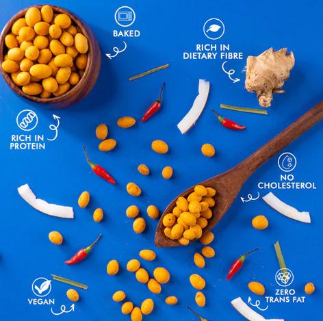 Thai Curry Coated Peanuts