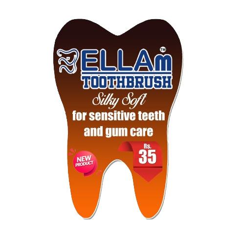 ELLAm TOOTHBRUSH Silky Soft for sensitive teeth and gum care