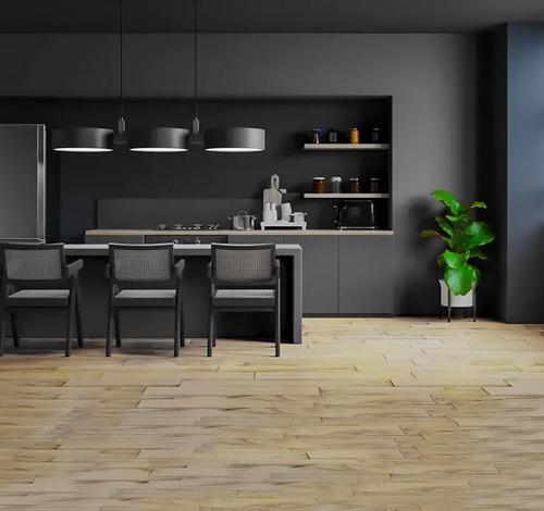 Slate Grey Straight Kitchen