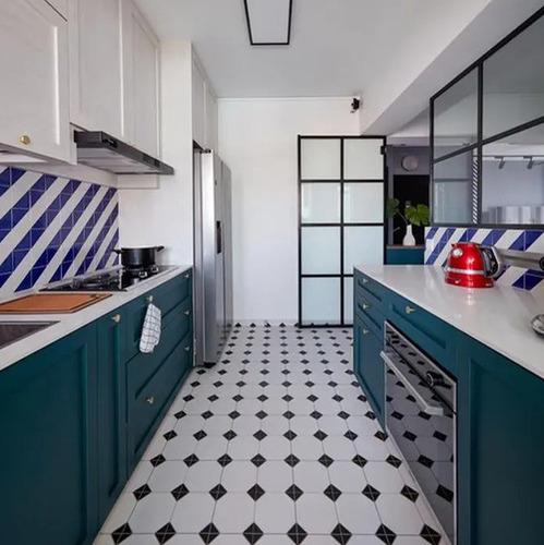 Mustard & Dark Fantasy Parallel Kitchen