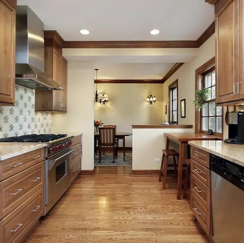 Mustard & Dark Fantasy Parallel Kitchen