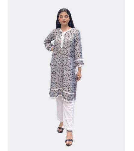Floral Crepe kurti