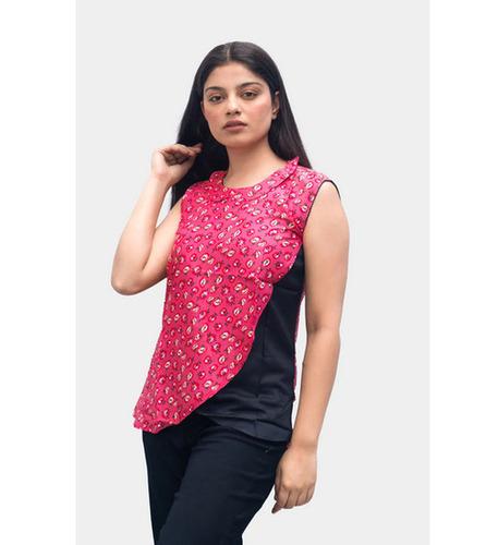 Blushing in Pink: A Chic Rayon Top by Anikrriti