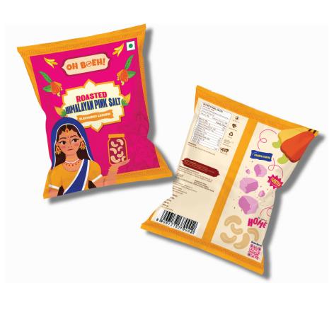 Roasted and flavored Himalayan Pink Salt Cashew