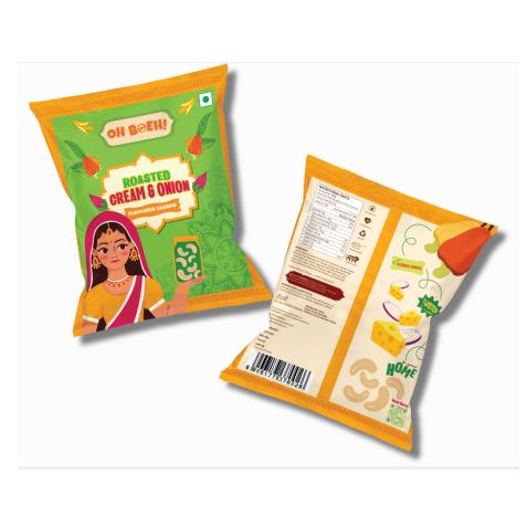 Roasted and flavored Cream and Onion Cashew