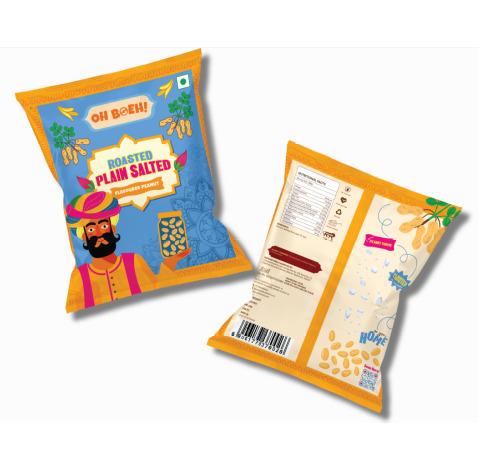 Roasted and flavored Plain Salted Peanut