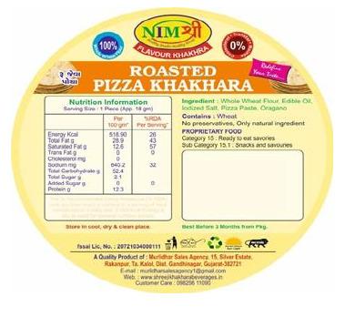 FLAVOURED ROASTED PIZZA KHAKHRA