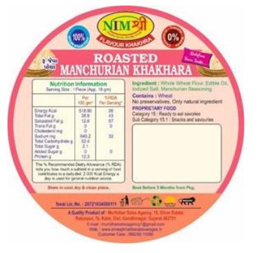 FLAVOURED ROASTED MANCHURIAN KHAKHRA