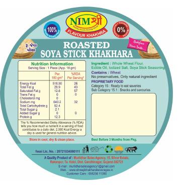 FLAVOURED ROASTED SOYASTICK KHAKHRA