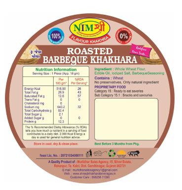 FLAVOURED ROASTED BARBEQUE KHAKHRA