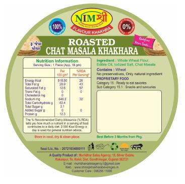 FLAVOURED ROASTED CHAT MASALA KHAKHRA  