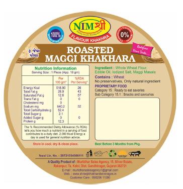 FLAVOURED ROASTED MAGGI KHAKHRA