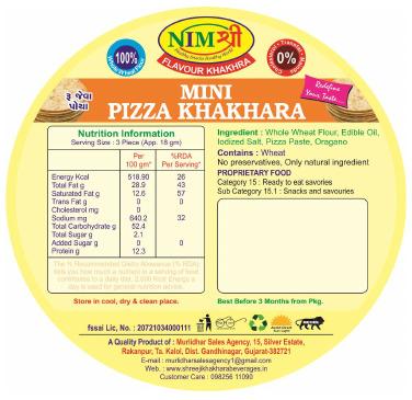 ROASTED MINI PIZZA KHAKHRA