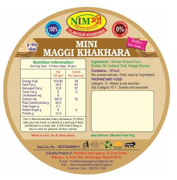 ROASTED MINI MAGGI KHAKHRA