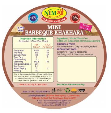 ROASTED MINI BARBEQUE KHAKHRA